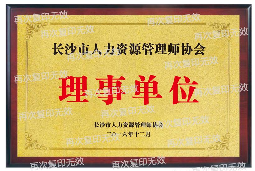 長(zhǎng)沙市人力資源管理師協(xié)會(huì)理事單位